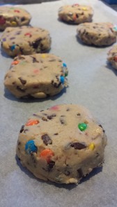 Nutella, M&M's and chocolate chip cookies